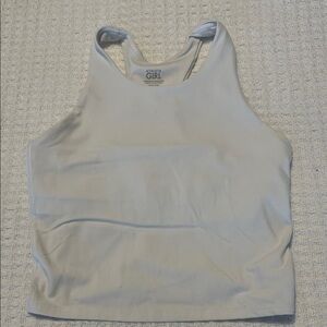 Athleta White Racerback Tank Top